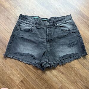 Wild Fable Distressed Black Jean Shorts